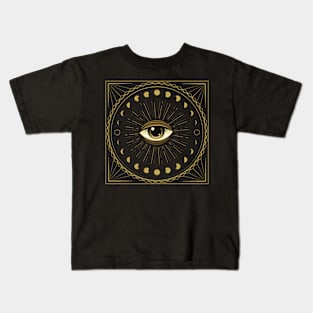 All Seeing Eye Esoteric Mystical Geometry Alchemy Kids T-Shirt